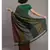 Suta Women Olive Green Grey Colourblocked Saree