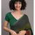 Suta Women Olive Green Grey Colourblocked Saree