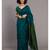 Suta Wome Blue Green Colourblocked Saree