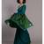 Suta Wome Blue Green Colourblocked Saree