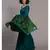 Suta Wome Blue Green Colourblocked Saree