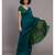 Suta Wome Blue Green Colourblocked Saree