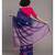 Suta Women Blue pink Ethnic Motifs Handloom Cotton Woven Saree
