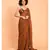 Suta Women Rust Brown Solid Pure Cotton Saree