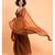 Suta Women Rust Brown Solid Pure Cotton Saree