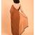Suta Women Rust Brown Solid Pure Cotton Saree