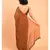 Suta Women Rust Brown Solid Pure Cotton Saree