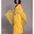 Suta Women Yellow  Black polka printed Pure Cotton Saree