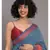 Suta Blue  Coral Floral Motifs woven Pure Cotton Saree