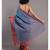 Suta Blue  Coral Floral Motifs woven Pure Cotton Saree