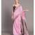 Suta Pink  Purple Floral Motifs woven Pure Cotton handloon Saree