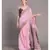 Suta Pink  Purple Floral Motifs woven Pure Cotton handloon Saree