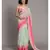 Suta Green & Pink Floral Motifs woven Pure Cotton handloon Saree