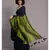 Suta Blue & Green Colourblocked Cotton Blend Saree