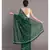 Suta Women Green White Floral printed Pure Cotton Saree