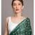 Suta Women Green White Floral printed Pure Cotton Saree