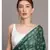 Suta Women Green White Floral printed Pure Cotton Saree