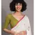 Suta White & multi Woven Design Pure Cotton Handloon Saree