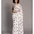Suta White Brown Porcupine Printed Pure Cotton Saree