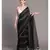 Suta Women Black White Printed Pure Cotton  Saree