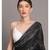 Suta Women Black White Printed Pure Cotton  Saree