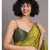 Suta Green Blue Colourblocked Cotton Blend Saree