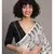 Suta Women White  Black Ethnic Motifs jamdani Polycotton Saree