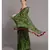 Suta Women Green  Brown Pure Cotton Handblock printed Saree