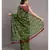 Suta Women Green  Brown Pure Cotton Handblock printed Saree