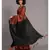 Suta Rust & Black Cotton Blend Colourblocked Saree