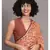 Suta Orange  Black Printed Pure Cotton Saree