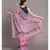 Suta Lavender Red Floral Printed Pure Cotton Saree