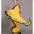 Women Yellow & Black Pure Cotton solid ruffle Saree