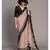 Suta Women Beige  Black Pure Cotton solid Ruffle Saree