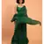 Suta Green Pure Cotton Solid Ruffle Saree