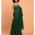 Suta Green Pure Cotton Solid Ruffle Saree