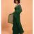 Suta Green Pure Cotton Solid Ruffle Saree