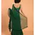 Suta Green Pure Cotton Solid Ruffle Saree