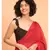 Suta Red Pure Cotton Solid Ruffle Saree