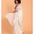 Suta White Pure Cotton Solid Ruffle Saree