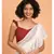 Suta White Pure Cotton Solid Ruffle Saree