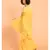 Suta Yellow Pure Cotton Solid Ruffle Saree