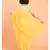 Suta Yellow Pure Cotton Solid Ruffle Saree