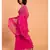 Suta Women Pink Pure Cotton Solid Ruffle Saree