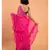 Suta Women Pink Pure Cotton Solid Ruffle Saree