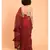 Suta Women Maroon Pure Cotton Solid Ruffle Saree