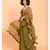 Suta Women Olive Green Pure Cotton Solid Ruffle Saree