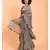 Suta Women  Grey Pure Cotton Solid Ruffle Saree