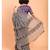 Suta Women  Grey Pure Cotton Solid Ruffle Saree