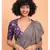 Suta Women  Grey Pure Cotton Solid Ruffle Saree